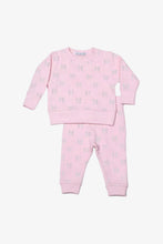 Load image into Gallery viewer, baby shimmer bow sweatshirt + jogger