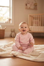 Load image into Gallery viewer, baby shimmer bow sweatshirt + jogger