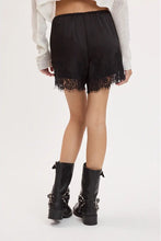Load image into Gallery viewer, Silky Lace Hem Shorts