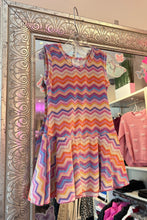 Load image into Gallery viewer, girls glitter zig zag dress
