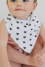 Load image into Gallery viewer, 4 pack baby bandana bibs blush