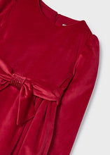 Load image into Gallery viewer, girls red velvet dress