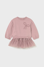 Load image into Gallery viewer, mini girls tulle skirt + sweatshirt set