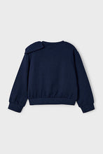 Load image into Gallery viewer, girls bow shoulder sweatshirt
