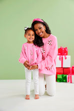 Load image into Gallery viewer, girls candycane sweatshirt