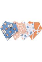 Load image into Gallery viewer, 4 pack baby bandana bibs dunk