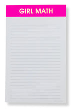 Load image into Gallery viewer, notepad - girl math