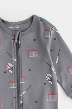 Load image into Gallery viewer, baby hockey print footie