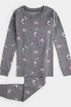 Load image into Gallery viewer, kids hockey print pj set