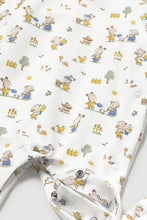 Load image into Gallery viewer, baby bunny garden footie