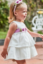 Load image into Gallery viewer, mini girl floral sash tulle dress