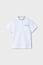 Load image into Gallery viewer, boys short sleeve collarless polo