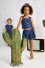 Load image into Gallery viewer, girls chambray shorts