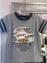 Load image into Gallery viewer, boys baskeball graffiti tee