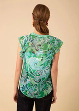 Load image into Gallery viewer, short sleeve print blouse + cami