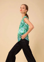 Load image into Gallery viewer, short sleeve print blouse + cami