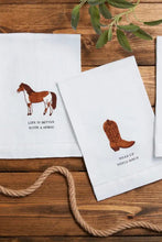 Load image into Gallery viewer, horse embroidered towel