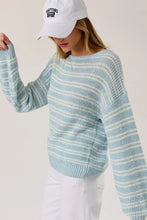 Load image into Gallery viewer, boat neck stripe sweater