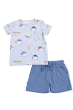 Load image into Gallery viewer, kids baseballs tee + short set