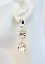 Load image into Gallery viewer, 3 stone long earring