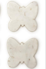 Load image into Gallery viewer, 4 butterfly marble coasters set