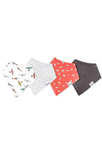 Load image into Gallery viewer, 4 pack baby bandana bibs ace