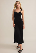 Load image into Gallery viewer, rib jersey ring strap midi dress