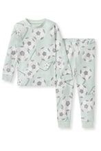 Load image into Gallery viewer, organic cotton soccer 2pc pj set
