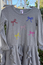 Load image into Gallery viewer, girls ruffle bows dress