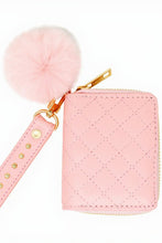 Load image into Gallery viewer, stud strap pom wallet