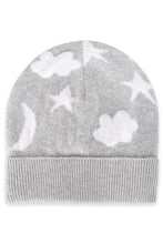 Load image into Gallery viewer, organic moon + star baby beanie