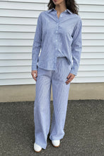 Load image into Gallery viewer, stripe button down tunic