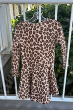 Load image into Gallery viewer, girls waffle cheetah dress
