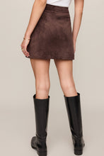 Load image into Gallery viewer, Faux Suede Mini Skirt
