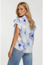 Load image into Gallery viewer, floral short sleeve blouse