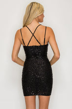 Load image into Gallery viewer, Beaded Crossback Mini Dress
