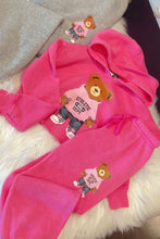 Load image into Gallery viewer, girls crop hoodie bear