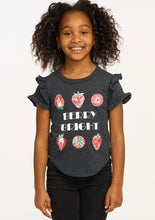 Load image into Gallery viewer, girls berry bright strawberry tee