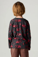 Load image into Gallery viewer, Kids Long Sleeve Fire Trucks Tee