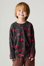 Load image into Gallery viewer, Kids Long Sleeve Fire Trucks Tee