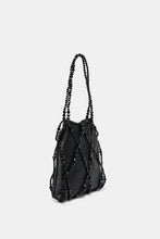 Load image into Gallery viewer, Bead + Satin Shoulder Bag
