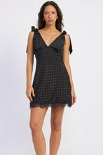 Load image into Gallery viewer, Dot tie shoulder dress