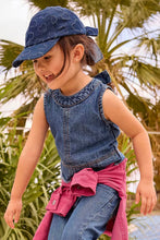 Load image into Gallery viewer, Girls denim tank