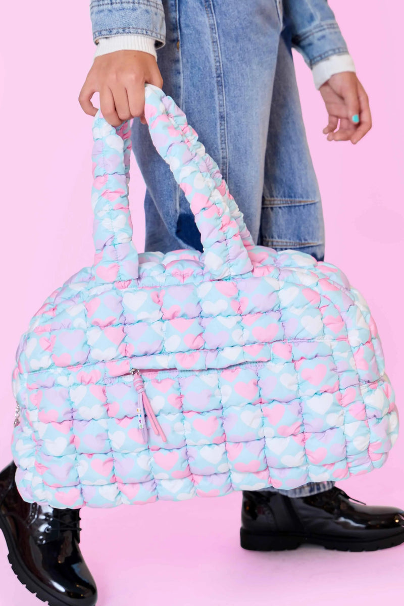 【BAON】24FW★ [BAONHAUS] Corduroy Quilted Duffel Half JK Quilted Vegan Leather Duffle Bag – HOUSE of GRAN