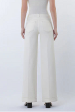 Load image into Gallery viewer, midrise wide leg trouser press jean