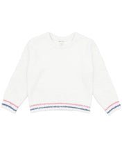 Load image into Gallery viewer, girls fuzzy contrast tip sweater