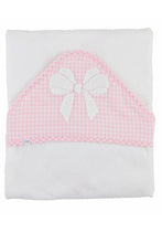 Load image into Gallery viewer, pink bow hooded towel