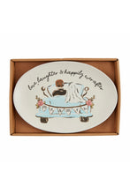 Load image into Gallery viewer, oval mr + mrs plate
