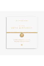 Load image into Gallery viewer, bracelet 30th birthday