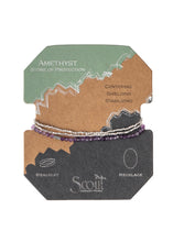 Load image into Gallery viewer, delicate nk/br-stone &gold amethyst